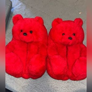 Big Red Bear Slippers